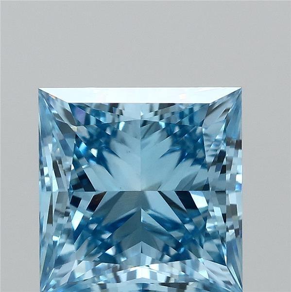 1.63 Ct. Fancy Vivid Blue Princess Lab Grown Diamond