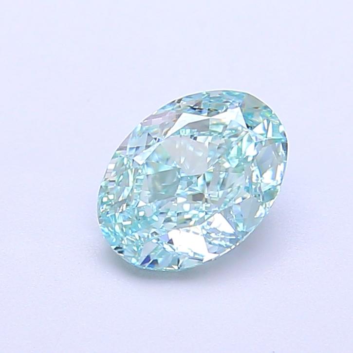 1.05 Ct. Fancy Vivid Blue Oval Lab Grown Diamond