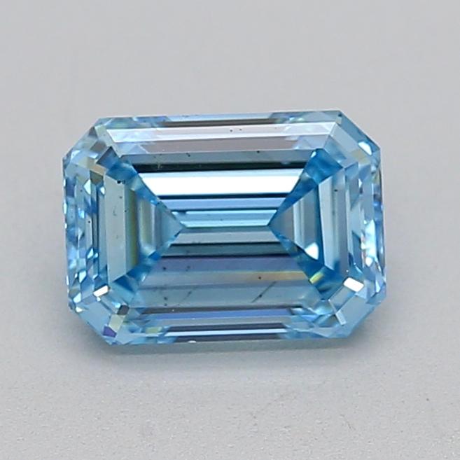 1.00 Ct. Fancy Vivid  Blue Emerald Lab Grown Diamond