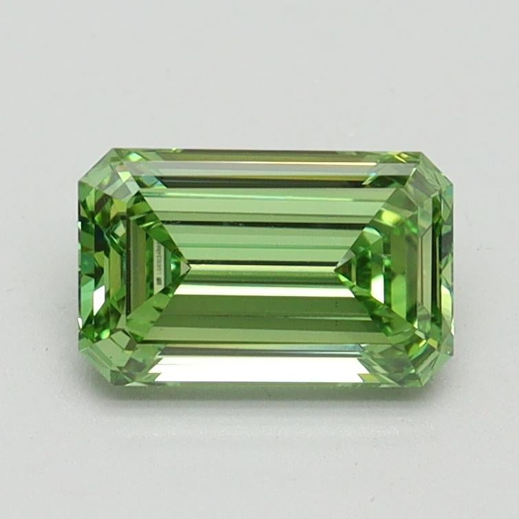 1.01 Ct. Fancy Vivid Pacific Green Emerald Lab Grown Diamond