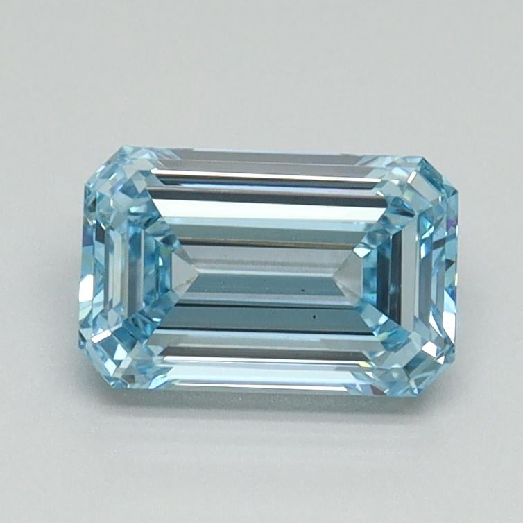 1.05 Ct. Fancy Vivid Blue Emerald Lab Grown Diamond