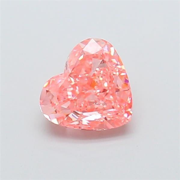 1.10 Ct. Fancy Vivid  Pink Heart Lab Grown Diamond