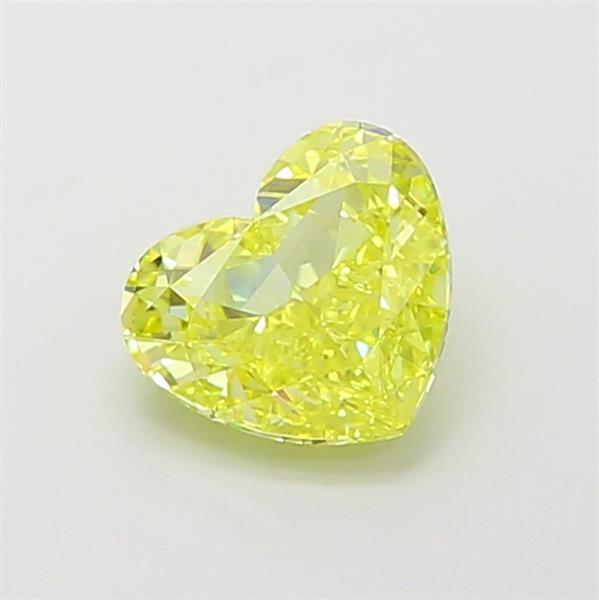 1.09 Ct. Fancy Vivid Yellow Heart Lab Grown Diamond