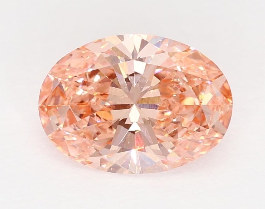 1.04 Ct. Fancy Vivid Pink Oval Lab Grown Diamond