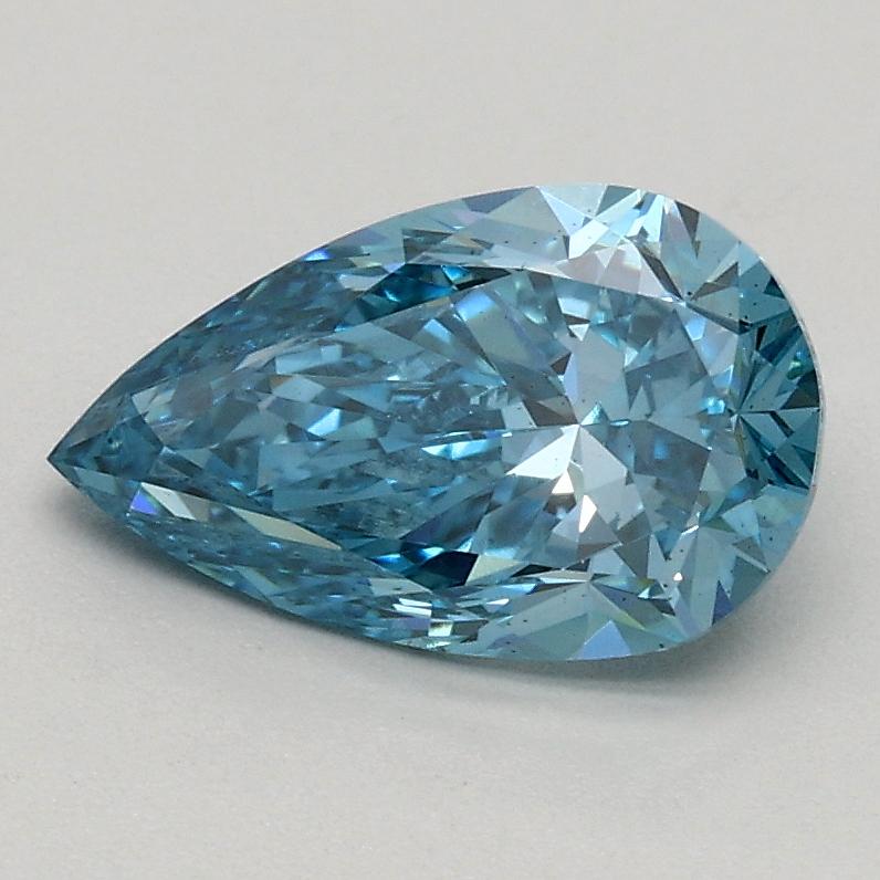 1.00 Ct. Fancy Vivid Blue Pear Lab Grown Diamond