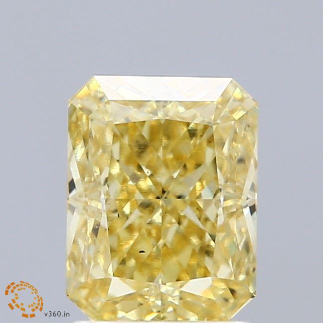2.31 Ct. Fancy Intense Yellow Radiant Lab Grown Diamond