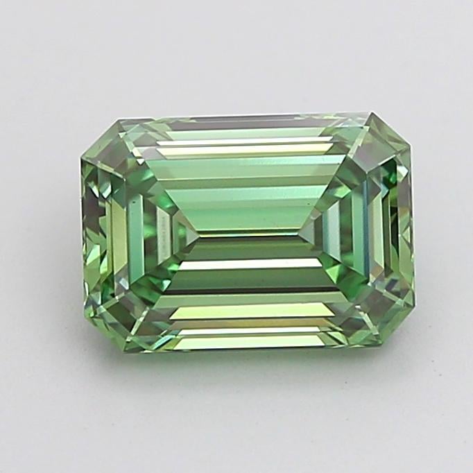 1.77 Ct. Fancy Vivid  Green Emerald Lab Grown Diamond