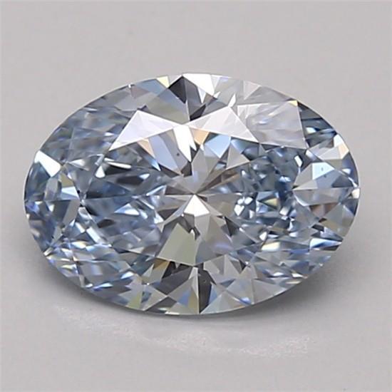 1.09 Ct. Fancy Intense Blue Oval Lab Grown Diamond