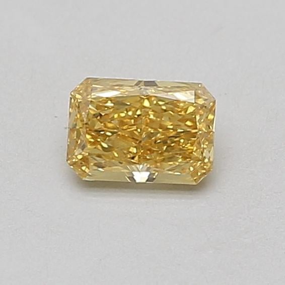 0.43 Ct. Fancy Vivid Yellow Radiant Lab Grown Diamond