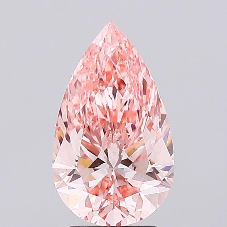 3.00 Ct. Fancy Vivid Pink Pear Lab Grown Diamond
