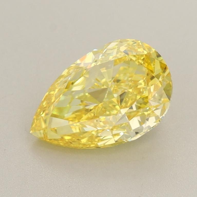 1.31 Ct. Fancy Vivid  Yellow Pear Lab Grown Diamond