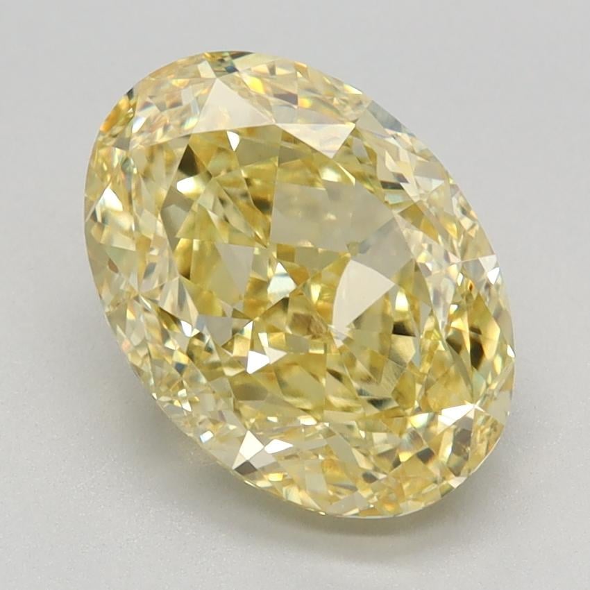 2.71 Ct. Fancy Vivid Yellow Oval Lab Grown Diamond