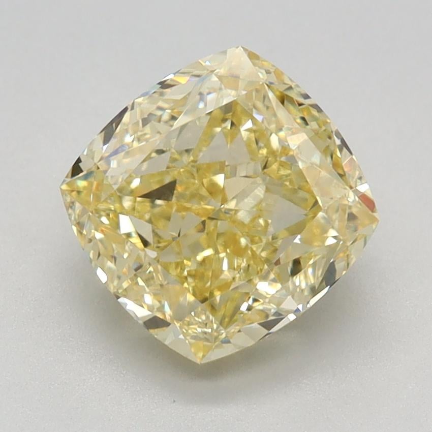 2.12 Ct. Fancy Intense Yellow Cushion Lab Grown Diamond