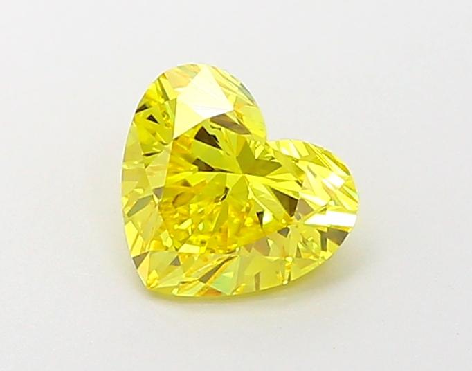 1.01 Ct. Fancy Vivid Yellow Heart Lab Grown Diamond