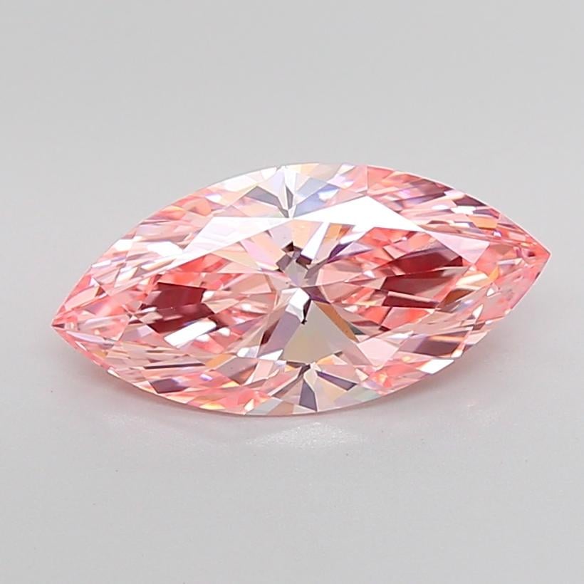 3.09 Ct. Fancy Intense Pink Marquise Lab Grown Diamond