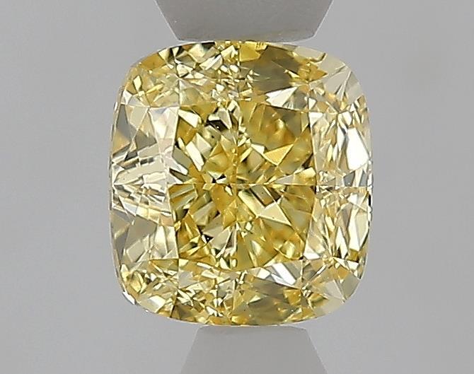 1.01 Ct. Fancy Intense  Yellow Cushion Lab Grown Diamond