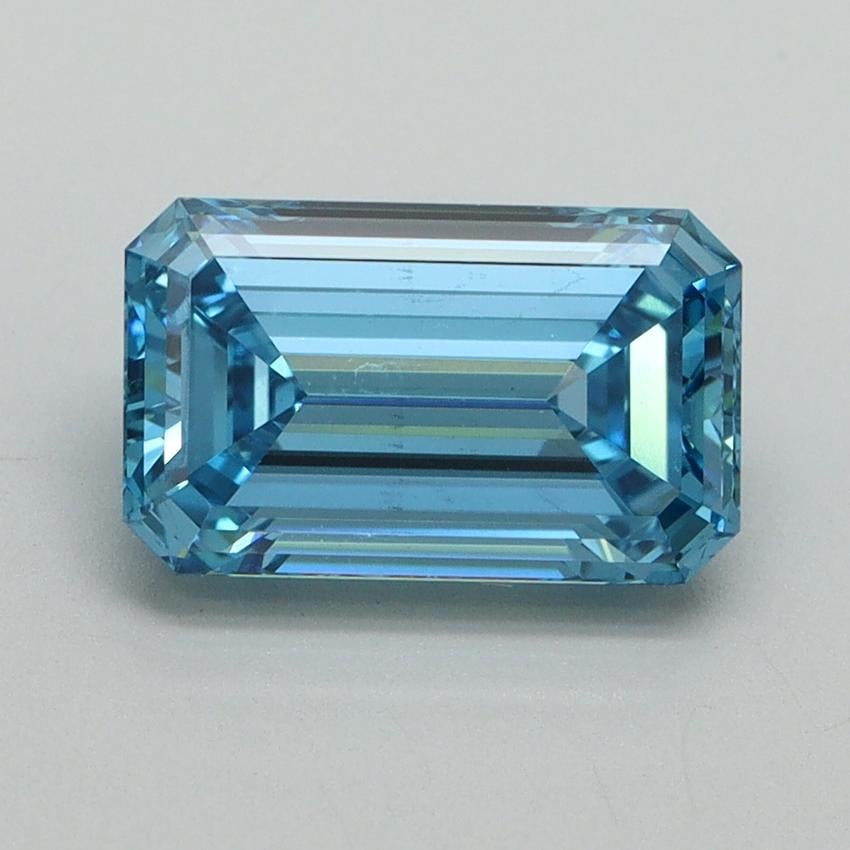 2.05 Ct. Fancy Vivid Blue Emerald Lab Grown Diamond