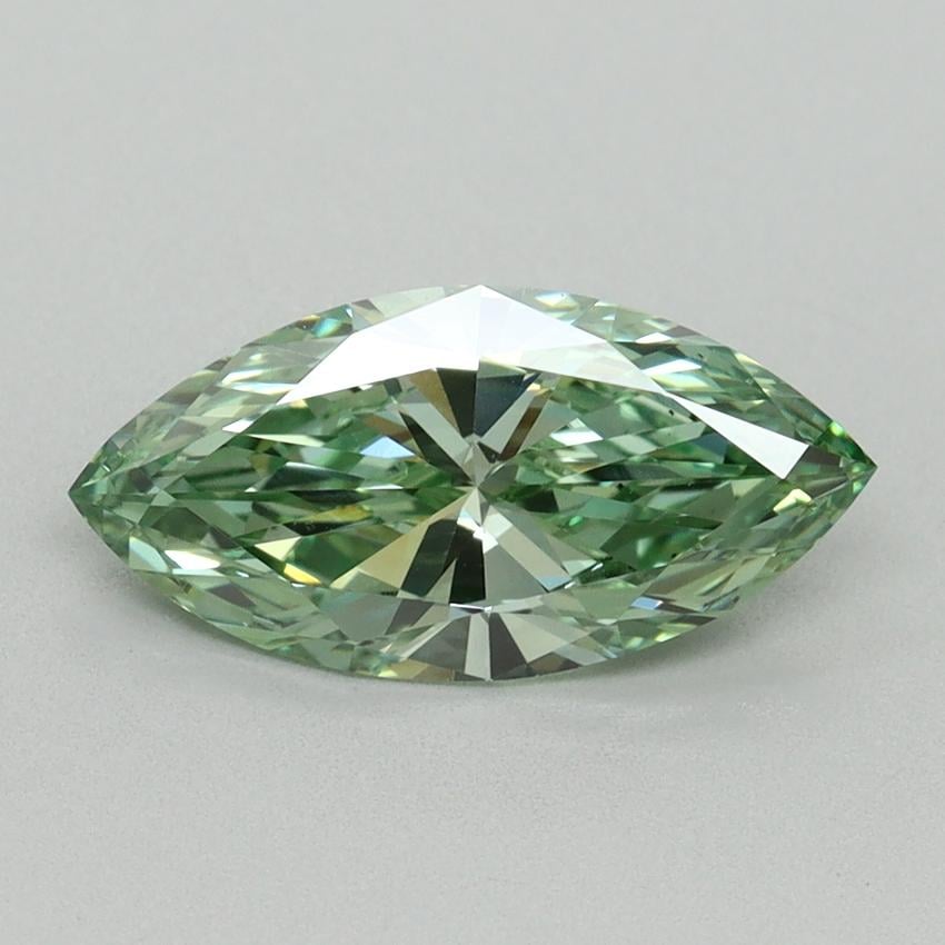 1.51 Ct. Fancy Vivid Green Marquise Lab Grown Diamond