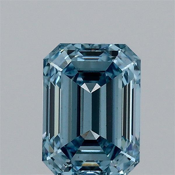 1.00 Ct. Fancy Intense  Blue Emerald Lab Grown Diamond