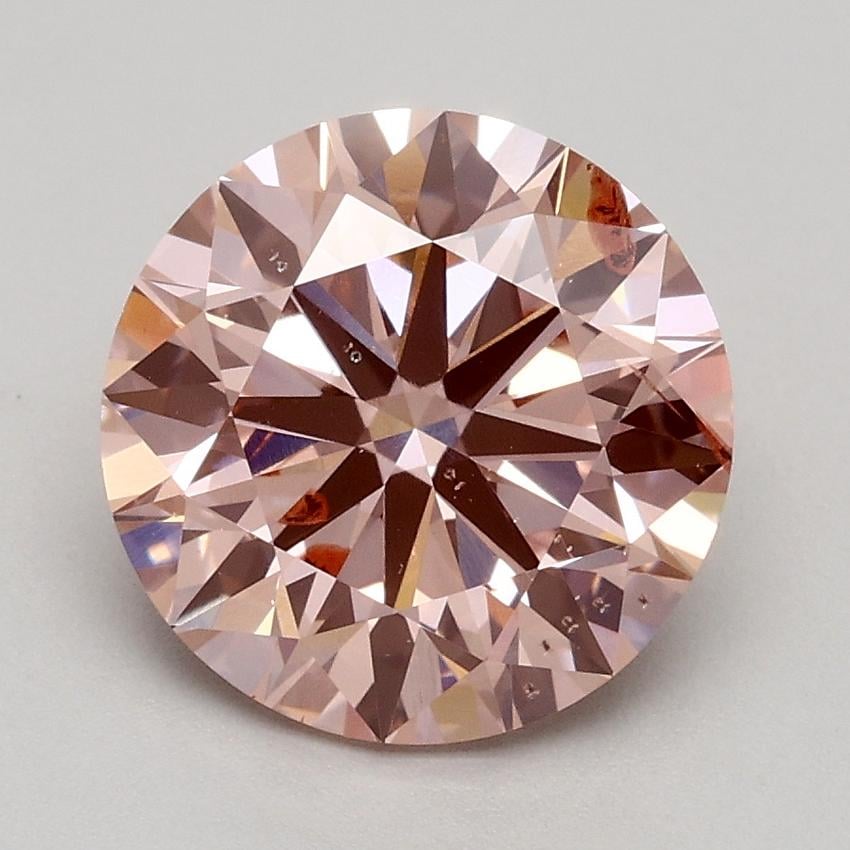 2.01 Ct. Fancy Intense Pink Round Lab Grown Diamond