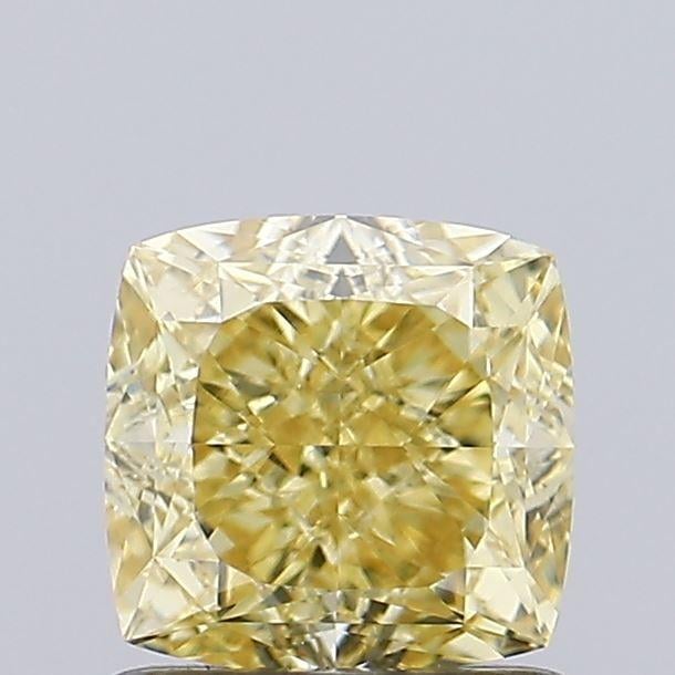 1.07 Ct. Fancy Yellow Cushion Lab Grown Diamond