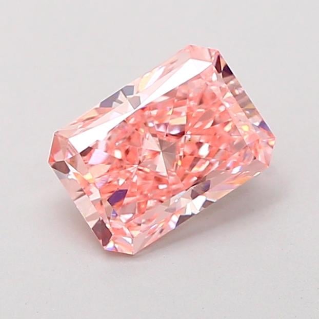 1.30 Ct. Fancy Vivid Pink Radiant Lab Grown Diamond
