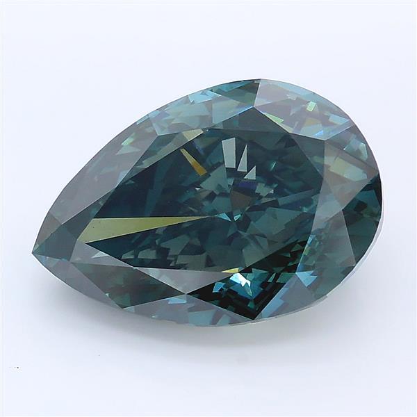 5.86 Ct. Fancy Deep Blue Pear Lab Grown Diamond