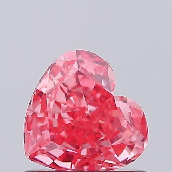 0.48 Ct. Fancy Vivid Pink Heart Lab Grown Diamond