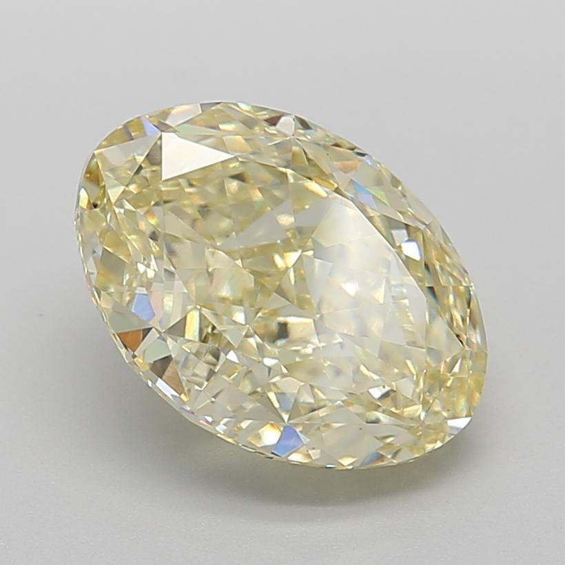 5.34 Ct. Fancy Intense Yellow Oval Lab Grown Diamond