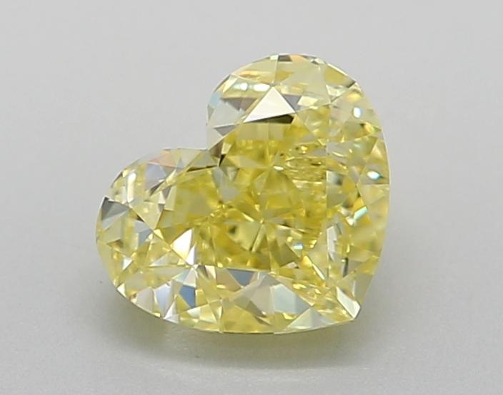 1.04 Ct. Fancy Intense  Yellow Heart Lab Grown Diamond