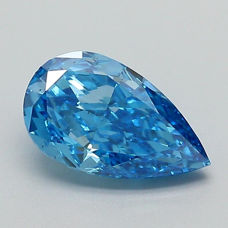 1.51 Ct. Fancy Vivid Blue Pear Lab Grown Diamond
