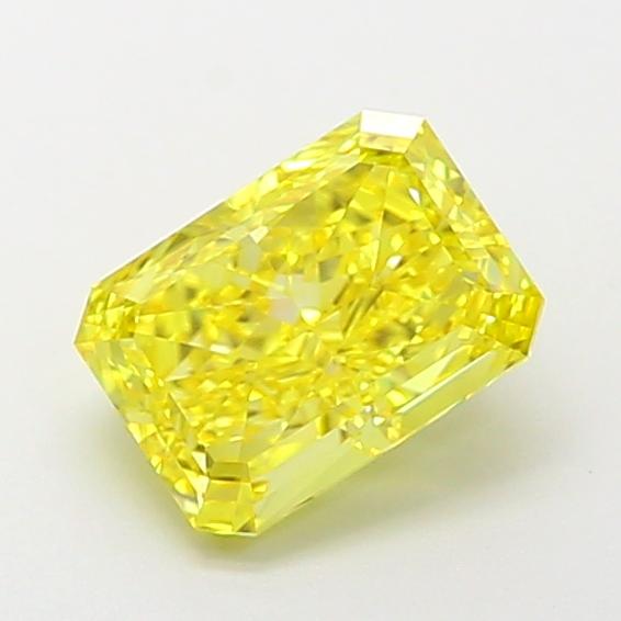 1.52 Ct. Fancy Vivid  Yellow Radiant Lab Grown Diamond