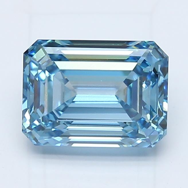 2.24 Ct. Fancy Vivid Blue Emerald Lab Grown Diamond