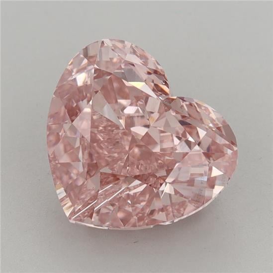 6.38 Ct. Fancy Vivid Pink Heart Lab Grown Diamond