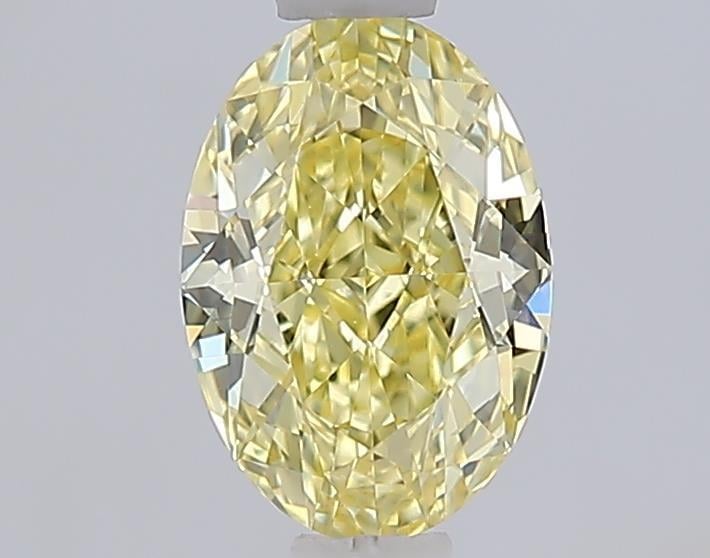 1.01 Ct. Fancy Intense  Yellow Oval Lab Grown Diamond