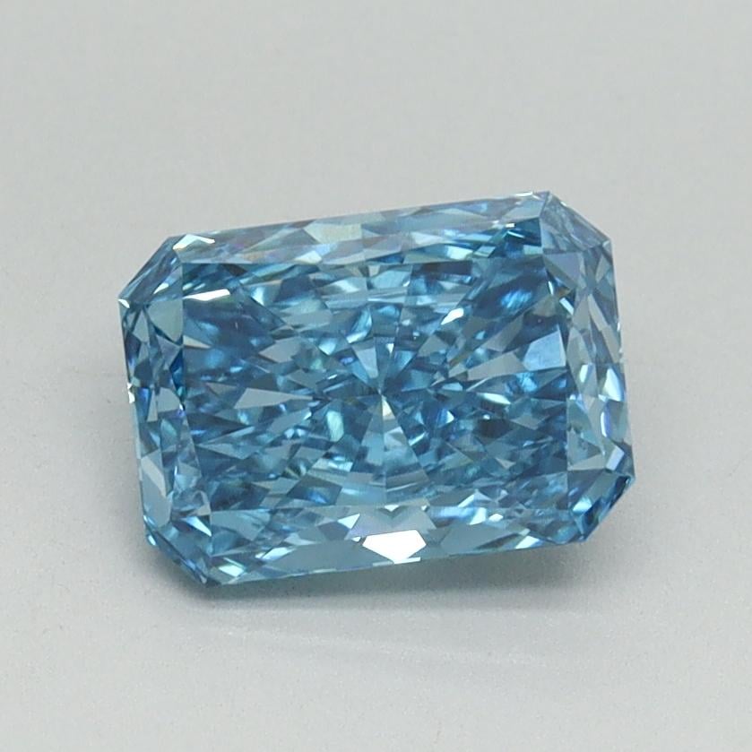 1.17 Ct. Fancy Vivid Blue Radiant Lab Grown Diamond