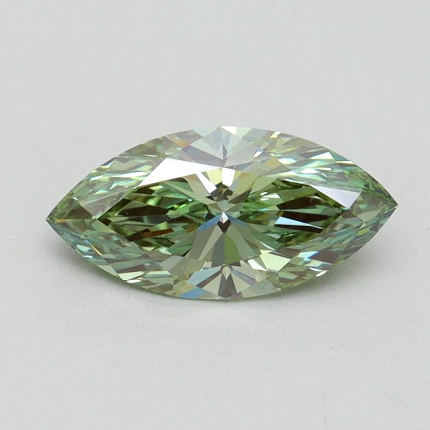 1.01 Ct. Fancy Vivid Green Marquise Lab Grown Diamond