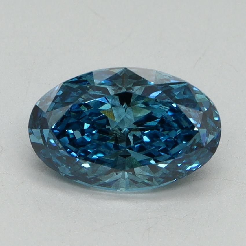 1.51 Ct. Fancy Vivid Blue Oval Lab Grown Diamond