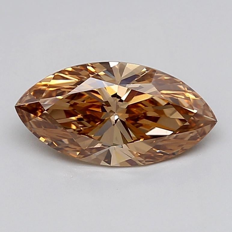 2.00 Ct. Light  Brown Marquise Lab Grown Diamond