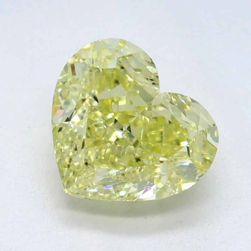 1.15 Ct. Light Yellow Heart Diamond