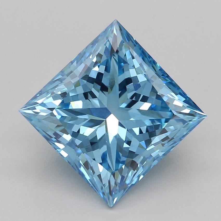 2.03 Ct. Fancy Vivid Blue Princess Lab Grown Diamond