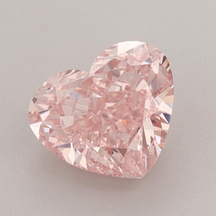 1.35 Ct. Fancy Vivid  Pink Heart Lab Grown Diamond
