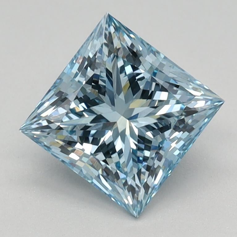 1.21 Ct. Fancy Intense Blue Princess Lab Grown Diamond