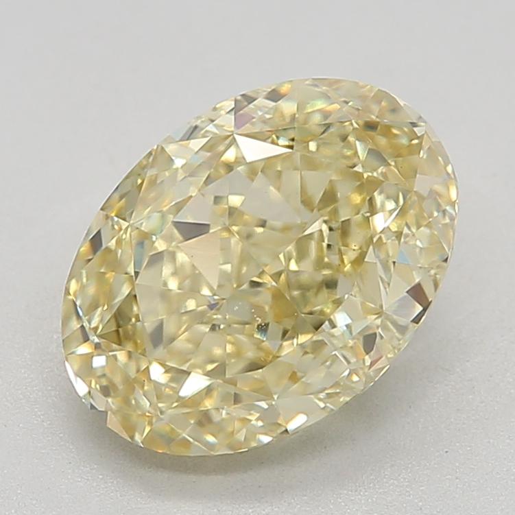3.07 Ct. Fancy Intense Yellow Oval Lab Grown Diamond