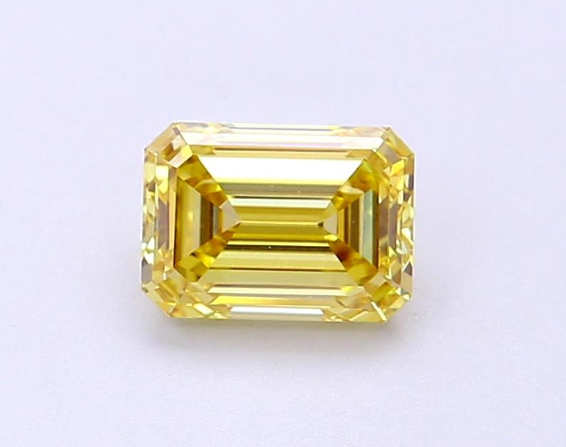1.00 Ct. Fancy Intense Yellow Emerald Lab Grown Diamond