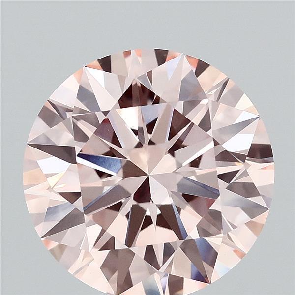 3.70 Ct. Fancy Pink Round Lab Grown Diamond
