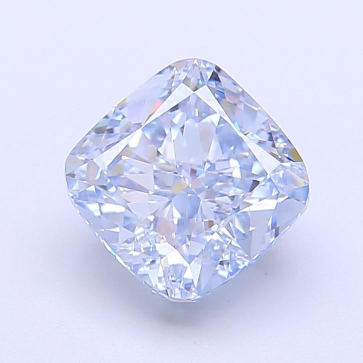 2.41 Ct. Fancy Intense  Blue Cushion Lab Grown Diamond
