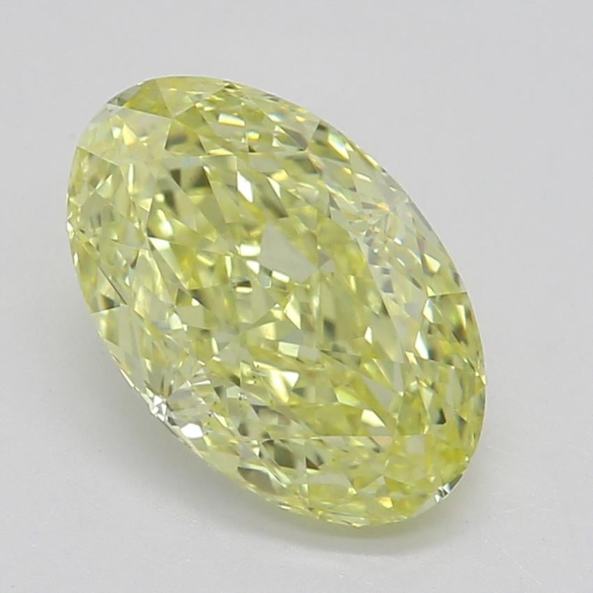 1.00 Ct. Fancy Intense Yellow Oval Diamond