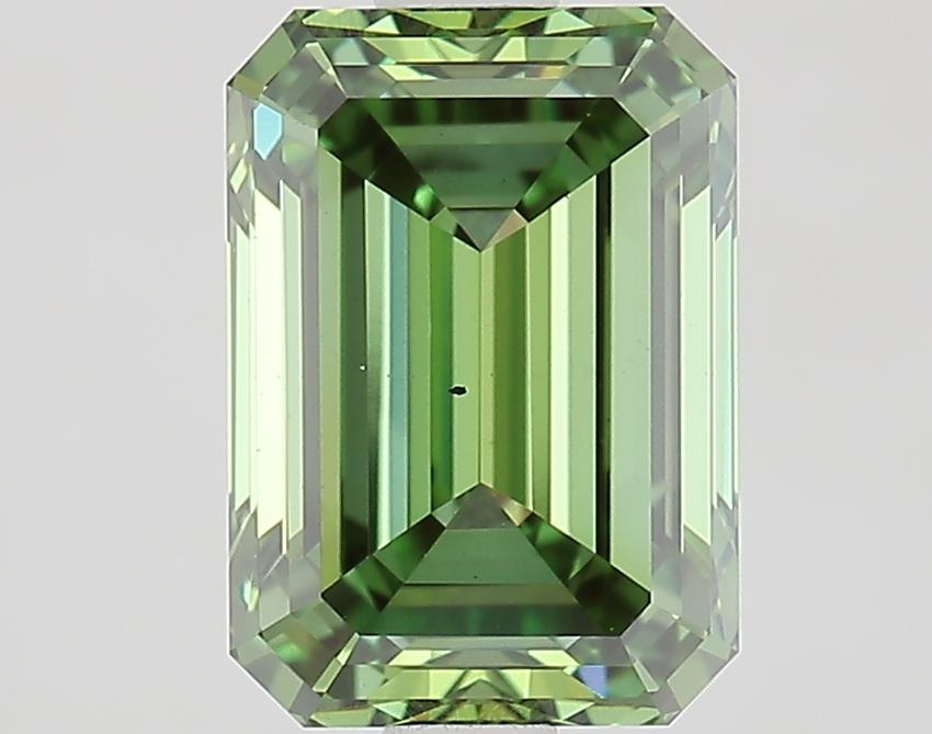 2.20 Ct. Fancy Vivid Green Emerald Lab Grown Diamond