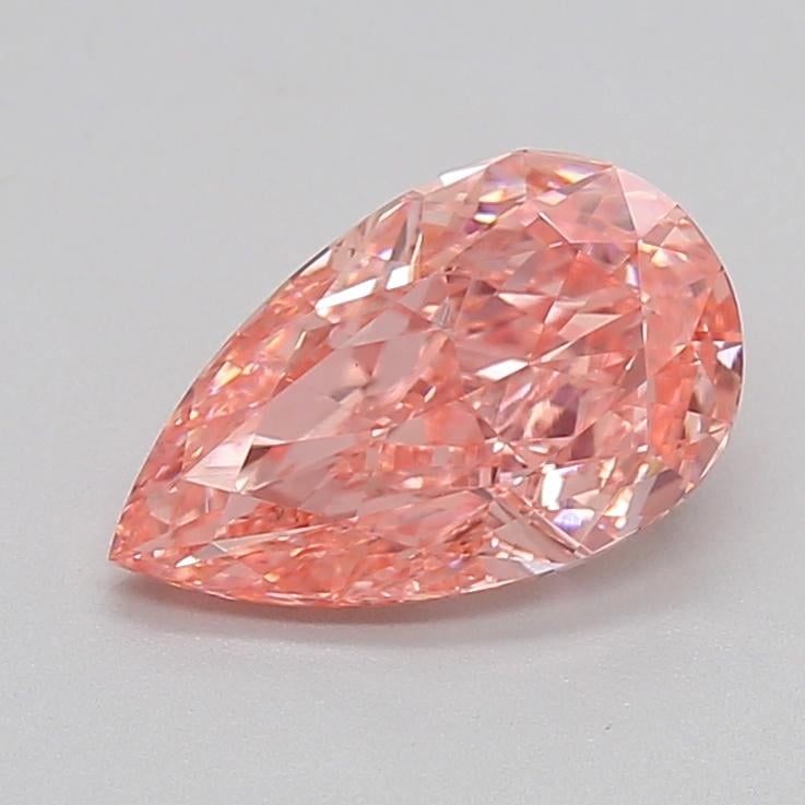 2.06 Ct. Fancy Vivid  Pink Pear Lab Grown Diamond